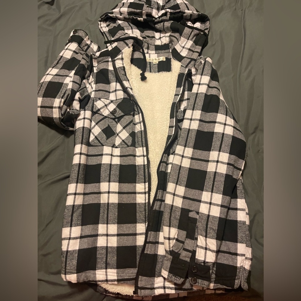 Hooded Fleece Lined Flannel